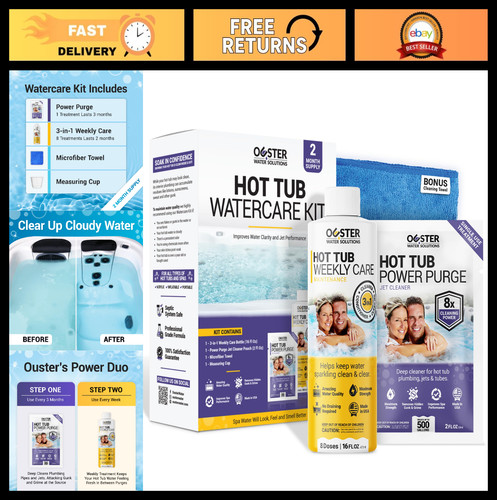 Complete hot tub chemicals kit - complete,