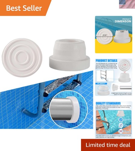 White rubber bumper caps - rubber,